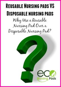 Why select a reusable nursing pad over a disposable nursing pad? Reusable nursing pads are great for breastfeeding Moms. Weather you're using a breast pump, nursing at the breast or a combination, washable breast pads are great for absorbing breast milk leaks, concealing nipples, for comfort and for keeping natural nipple balm off of your bra.