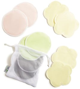 eco nursing pads with wash bag